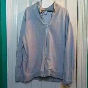 Grey Vintage Washed Lacoste zip up sweatshirt